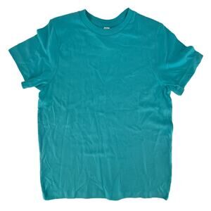 LAT Fine Jersey Tee Shirt Top Crew Neck Short Sleeve Youth Small Caribbean